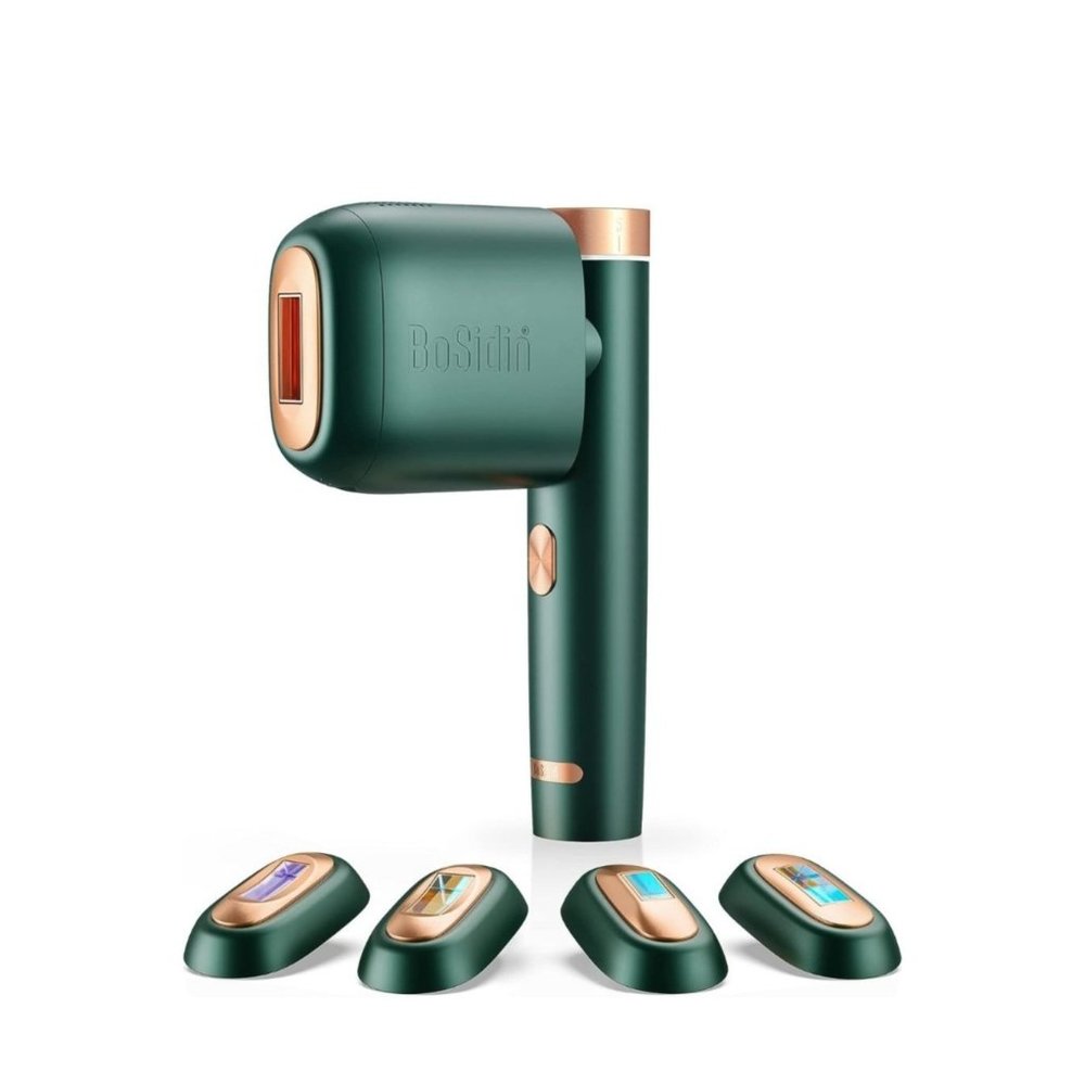 Green & Rose Gold IPL Hair Removal Device - Portable Home Use